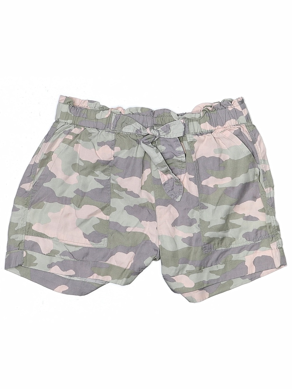 CM🩷 Women’s Camo Elastic-Waist Shorts - Green